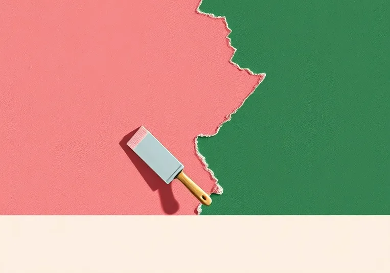 Application d'un enduit décoratif à la lisseuse sur un mur